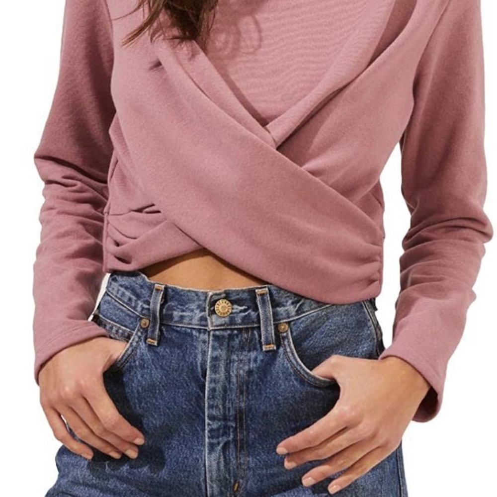 Dusty Rose Moxie crop top